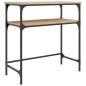 vidaXL Mesa consola madera de ingeniería roble Sonoma 75x35,5x75 cm vidaXL Mesa consola madera de ingeniería roble Sonoma 75x35,5x75 cm