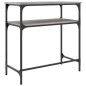 vidaXL Mesa consola madera de ingeniería gris Sonoma 75x35,5x75 cm vidaXL Mesa consola madera de ingeniería gris Sonoma 75x35,5x75 cm