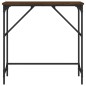 vidaXL Mesa consola madera de ingeniería marrón roble 75x32x75 cm vidaXL Mesa consola madera de ingeniería marrón roble 75x32x75 cm