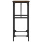 vidaXL Mesa consola madera de ingeniería marrón roble 75x32x75 cm vidaXL Mesa consola madera de ingeniería marrón roble 75x32x75 cm