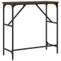 vidaXL Mesa consola madera de ingeniería marrón roble 75x32x75 cm vidaXL Mesa consola madera de ingeniería marrón roble 75x32x75 cm