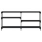 vidaXL Mesa consola madera de ingeniería negra 160x29x75 cm vidaXL Mesa consola madera de ingeniería negra 160x29x75 cm