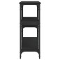 vidaXL Mesa consola madera de ingeniería negra 160x29x75 cm vidaXL Mesa consola madera de ingeniería negra 160x29x75 cm