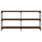 vidaXL Mesa consola madera de ingeniería marrón roble 150x29x75 cm vidaXL Mesa consola madera de ingeniería marrón roble 150x29x75 cm