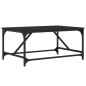 vidaXL Mesa de centro madera contrachapada negro 75x50x35 cm vidaXL Mesa de centro madera contrachapada negro 75x50x35 cm