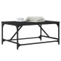 vidaXL Mesa de centro madera contrachapada negro 75x50x35 cm vidaXL Mesa de centro madera contrachapada negro 75x50x35 cm
