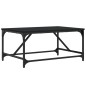 vidaXL Mesa de centro madera contrachapada negro 75x50x35 cm vidaXL Mesa de centro madera contrachapada negro 75x50x35 cm