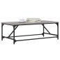 vidaXL Mesa de centro madera contrachapada gris Sonoma 100x50x35 cm