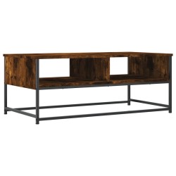 vidaXL Mesa de centro madera de ingeniería roble ahumado 100x51x40 cm