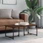 vidaXL Mesa de centro madera contrachapada roble marrón 90x50x35 cm vidaXL Mesa de centro madera contrachapada roble marrón 90x50x35 cm