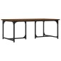 vidaXL Mesa de centro madera contrachapada roble marrón 90x50x35 cm vidaXL Mesa de centro madera contrachapada roble marrón 90x50x35 cm