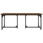 vidaXL Mesa de centro madera contrachapada roble marrón 90x50x35 cm vidaXL Mesa de centro madera contrachapada roble marrón 90x50x35 cm