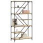 vidaXL Estantería madera de ingeniería acero roble Sonoma 91x36x176 cm vidaXL Estantería madera de ingeniería acero roble Sonoma 91x36x176 cm