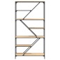 vidaXL Estantería madera de ingeniería acero roble Sonoma 91x36x176 cm vidaXL Estantería madera de ingeniería acero roble Sonoma 91x36x176 cm