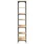 vidaXL Estantería madera de ingeniería acero roble Sonoma 91x36x176 cm vidaXL Estantería madera de ingeniería acero roble Sonoma 91x36x176 cm