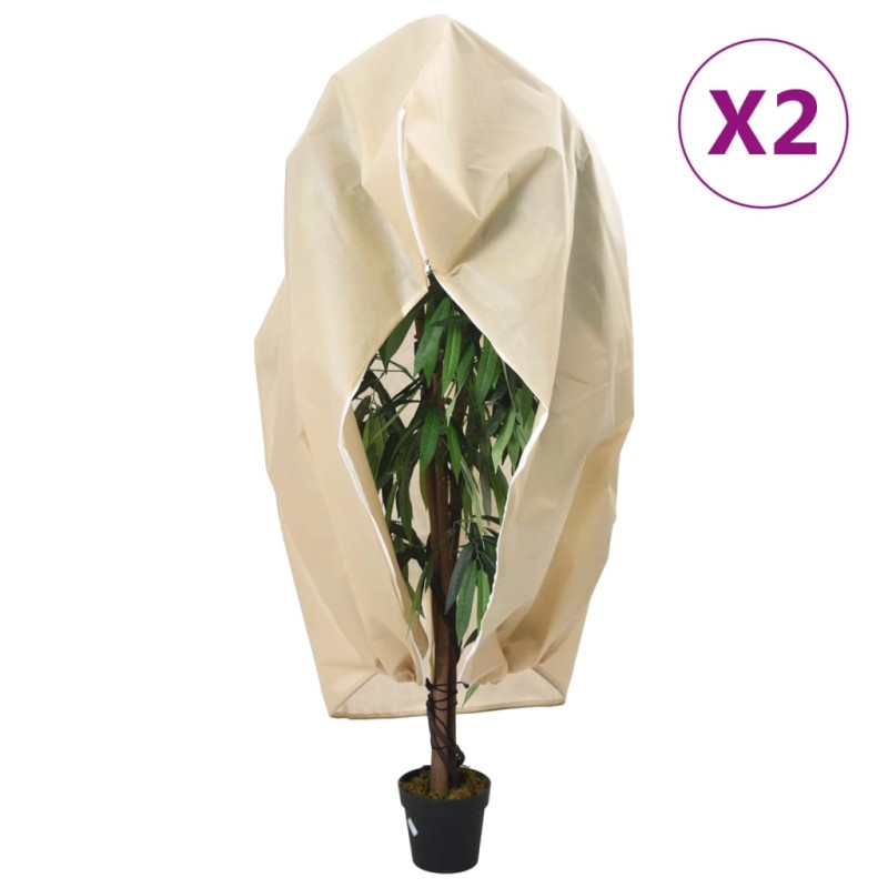 vidaXL Cubierta para plantas con cremallera 2 uds 70 g/m² 1,55x1,55 m vidaXL Cubierta para plantas con cremallera 2 uds 70 g/m² 1,55x1,55 m