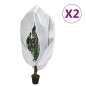 vidaXL Cubierta para plantas con cremallera 2 uds 70 g/m² 1,2x1,8 m