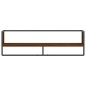 vidaXL Estante de pared con barra marrón roble 100x25x30 cm vidaXL Estante de pared con barra marrón roble 100x25x30 cm