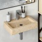 vidaXL Lavabo de pared mármol crema 38x24x6,5 cm vidaXL Lavabo de pared mármol crema 38x24x6,5 cm