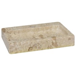 vidaXL Lavabo de pared mármol crema 38x24x6,5 cm