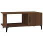 vidaXL Mesa de centro madera contrachapada roble marrón 90x50x40 cm vidaXL Mesa de centro madera contrachapada roble marrón 90x50x40 cm