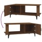 vidaXL Mesa de centro madera contrachapada roble marrón 90x50x40 cm vidaXL Mesa de centro madera contrachapada roble marrón 90x50x40 cm