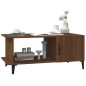 vidaXL Mesa de centro madera contrachapada roble marrón 90x50x40 cm vidaXL Mesa de centro madera contrachapada roble marrón 90x50x40 cm