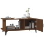 vidaXL Mesa de centro madera contrachapada roble marrón 90x50x40 cm vidaXL Mesa de centro madera contrachapada roble marrón 90x50x40 cm
