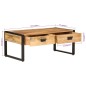 vidaXL Mesa de centro hierro y madera maciza de mango 100x54x40 cm vidaXL Mesa de centro hierro y madera maciza de mango 100x54x40 cm