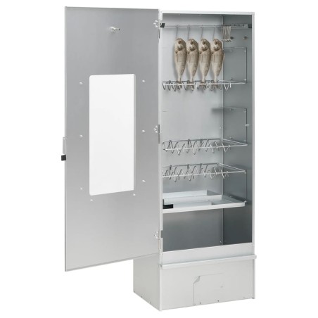 vidaXL Horno ahumador de BBQ con generador humo frío acero galvanizado