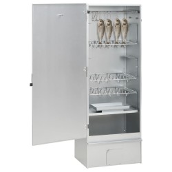 vidaXL Horno ahumador de BBQ con generador humo frío acero galvanizado