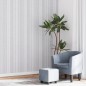 vidaXL Papel pintado de pared 3D estampado de rayas gris vidaXL Papel pintado de pared 3D estampado de rayas gris