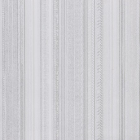 vidaXL Papel pintado de pared 3D estampado de rayas gris