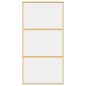 vidaXL Puerta corredera dorada de vidrio ESG transparente y aluminio vidaXL Puerta corredera dorada de vidrio ESG transparente y aluminio