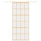 vidaXL Puerta corredera dorada de vidrio ESG transparente y aluminio vidaXL Puerta corredera dorada de vidrio ESG transparente y aluminio