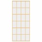 vidaXL Puerta corredera dorada de vidrio ESG transparente y aluminio vidaXL Puerta corredera dorada de vidrio ESG transparente y aluminio