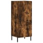 vidaXL Aparador de madera contrachapada roble ahumado 34,5x34x180 cm vidaXL Aparador de madera contrachapada roble ahumado 34,5x34x180 cm