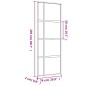 vidaXL Puerta corredera dorada de vidrio ESG transparente y aluminio vidaXL Puerta corredera dorada de vidrio ESG transparente y aluminio
