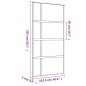 vidaXL Puerta corredera dorada de vidrio ESG transparente y aluminio vidaXL Puerta corredera dorada de vidrio ESG transparente y aluminio