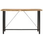 vidaXL Mesa alta de hierro y madera maciza de mango 180x70x107 cm vidaXL Mesa alta de hierro y madera maciza de mango 180x70x107 cm
