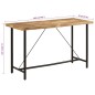 vidaXL Mesa alta de hierro y madera maciza de mango 180x70x107 cm vidaXL Mesa alta de hierro y madera maciza de mango 180x70x107 cm
