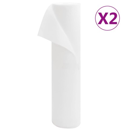 vidaXL Cubierta para plantas 2 rollos 70 g/m² 50x1,6 m