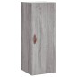 vidaXL Aparador alto madera contrachapada gris Sonoma 34,5x34x180 cm vidaXL Aparador alto madera contrachapada gris Sonoma 34,5x34x180 cm