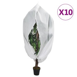 vidaXL Cubiertas para plantas con cremallera 10 uds 70 g/m² 1,2x1,8 m
