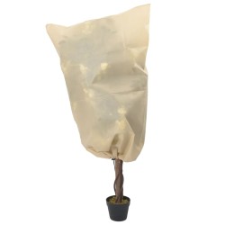 vidaXL Cubiertas para plantas con cordón 8 uds 70 g/m² 0,8x0,8 m