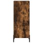 vidaXL Aparador de madera contrachapada roble ahumado 34,5x34x180 cm vidaXL Aparador de madera contrachapada roble ahumado 34,5x34x180 cm