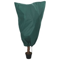 vidaXL Cubiertas para plantas con cordón 12 uds 70 g/m² 0,8x1,2 m