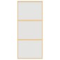 vidaXL Puerta corredera dorada vidrio ESG esmerilado aluminio 90x205cm vidaXL Puerta corredera dorada vidrio ESG esmerilado aluminio 90x205cm