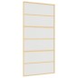 vidaXL Puerta corredera dorada de vidrio ESG esmerilado y aluminio vidaXL Puerta corredera dorada de vidrio ESG esmerilado y aluminio
