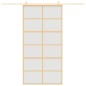 vidaXL Puerta corredera dorada de vidrio ESG esmerilado y aluminio vidaXL Puerta corredera dorada de vidrio ESG esmerilado y aluminio